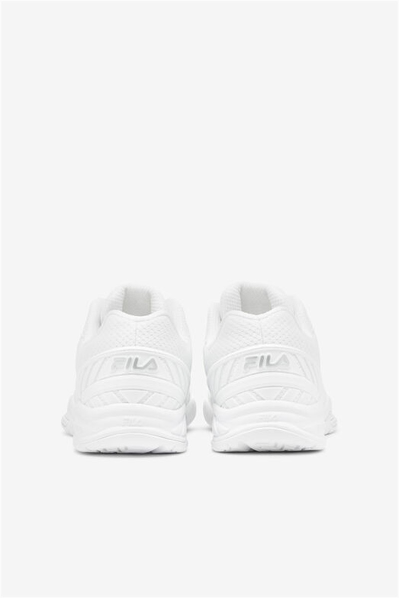 White / Metal Silver Women's Fila Volley Zone Pickleball Shoes | Saudi Arabia-731459