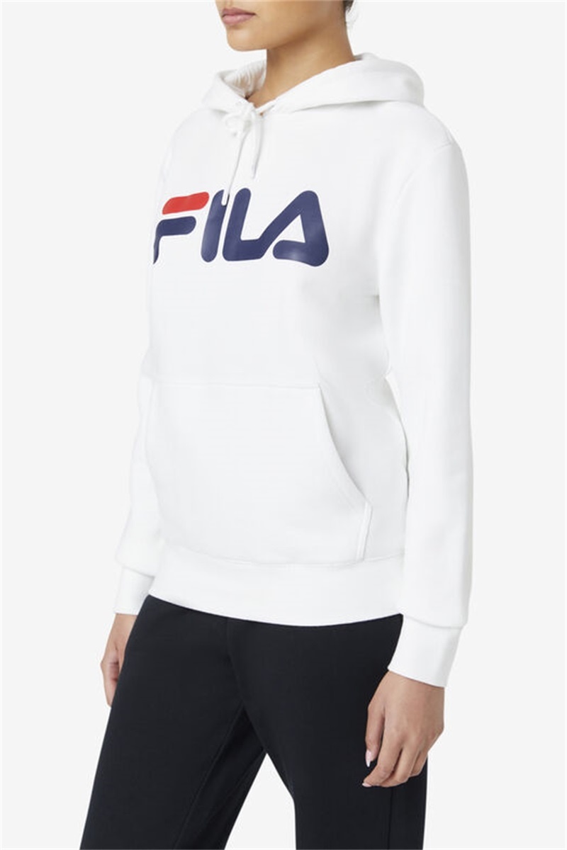 White / Navy Men's Fila Lucy Hoodie | Saudi Arabia-958761
