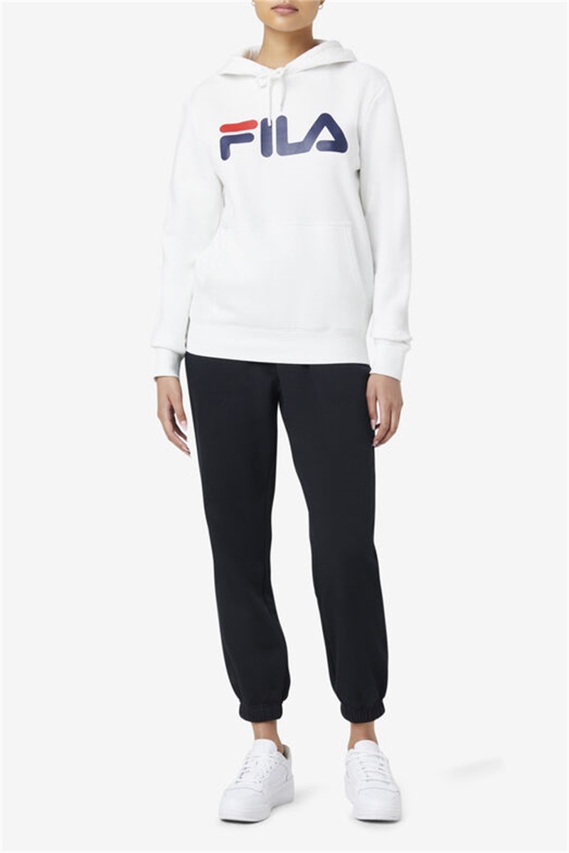 White / Navy Men's Fila Lucy Hoodie | Saudi Arabia-958761
