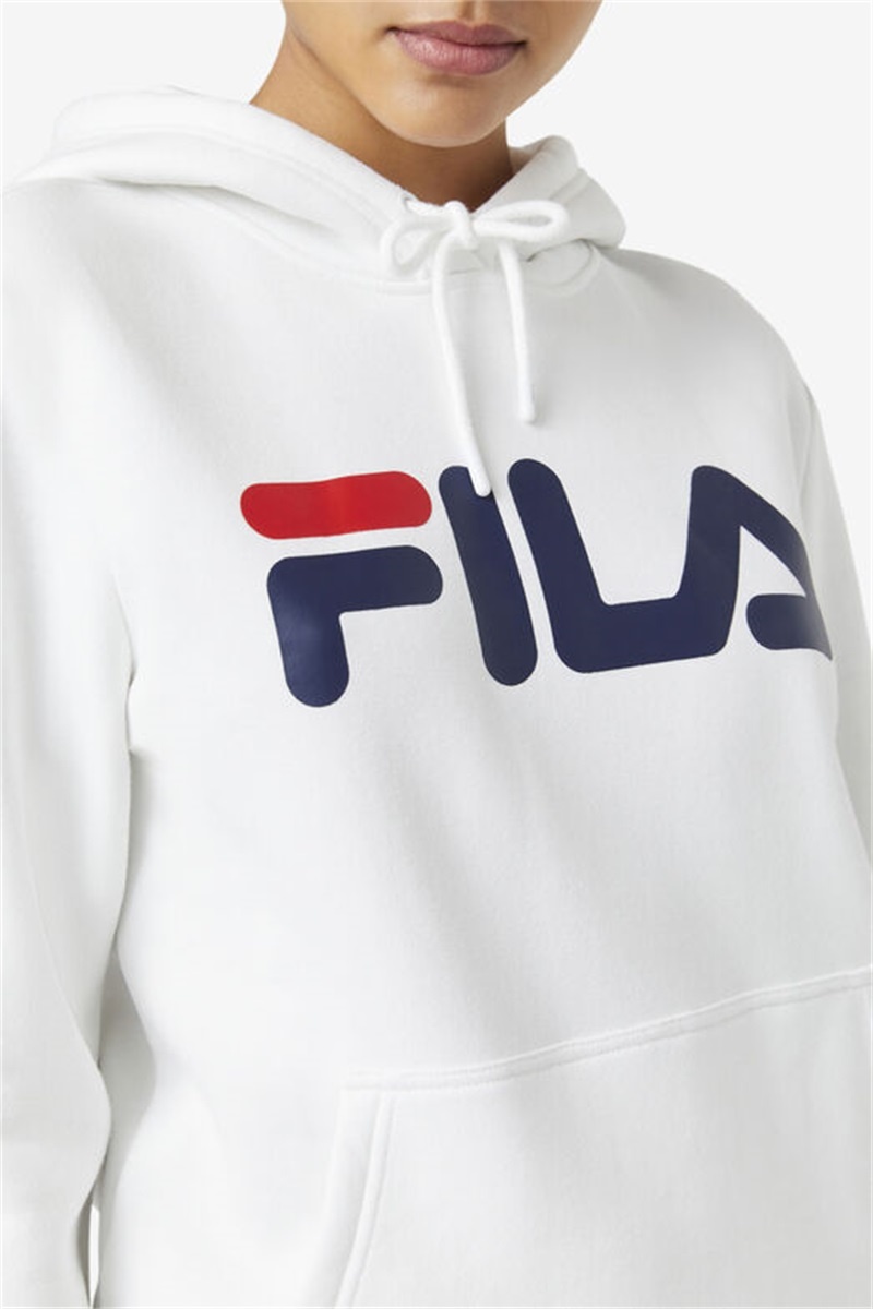 White / Navy Men's Fila Lucy Hoodie | Saudi Arabia-958761