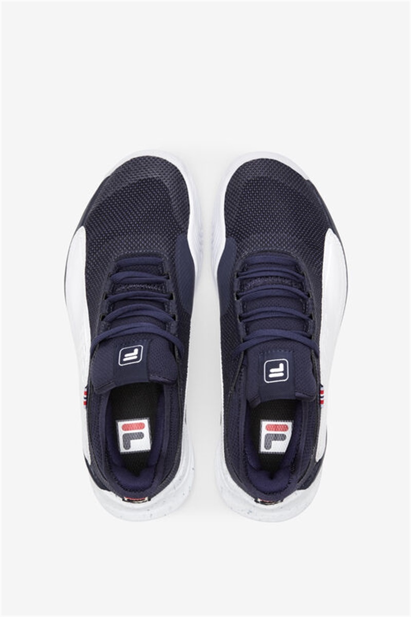 White / Navy Women's Fila Mondo Forza Tennis Shoes | Saudi Arabia-279513