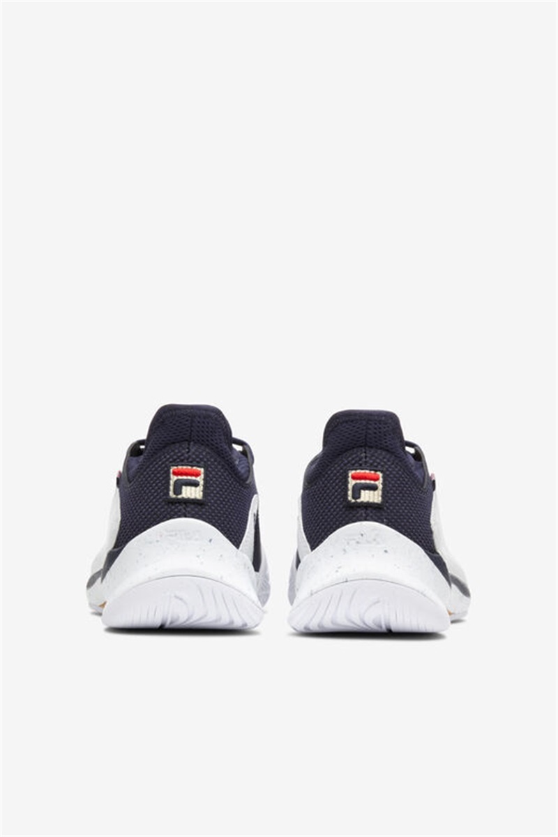 White / Navy Women's Fila Mondo Forza Tennis Shoes | Saudi Arabia-279513