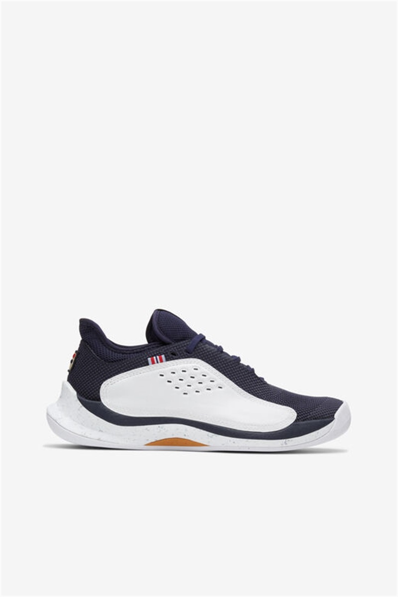 White / Navy Women\'s Fila Mondo Forza Tennis Shoes | Saudi Arabia-279513