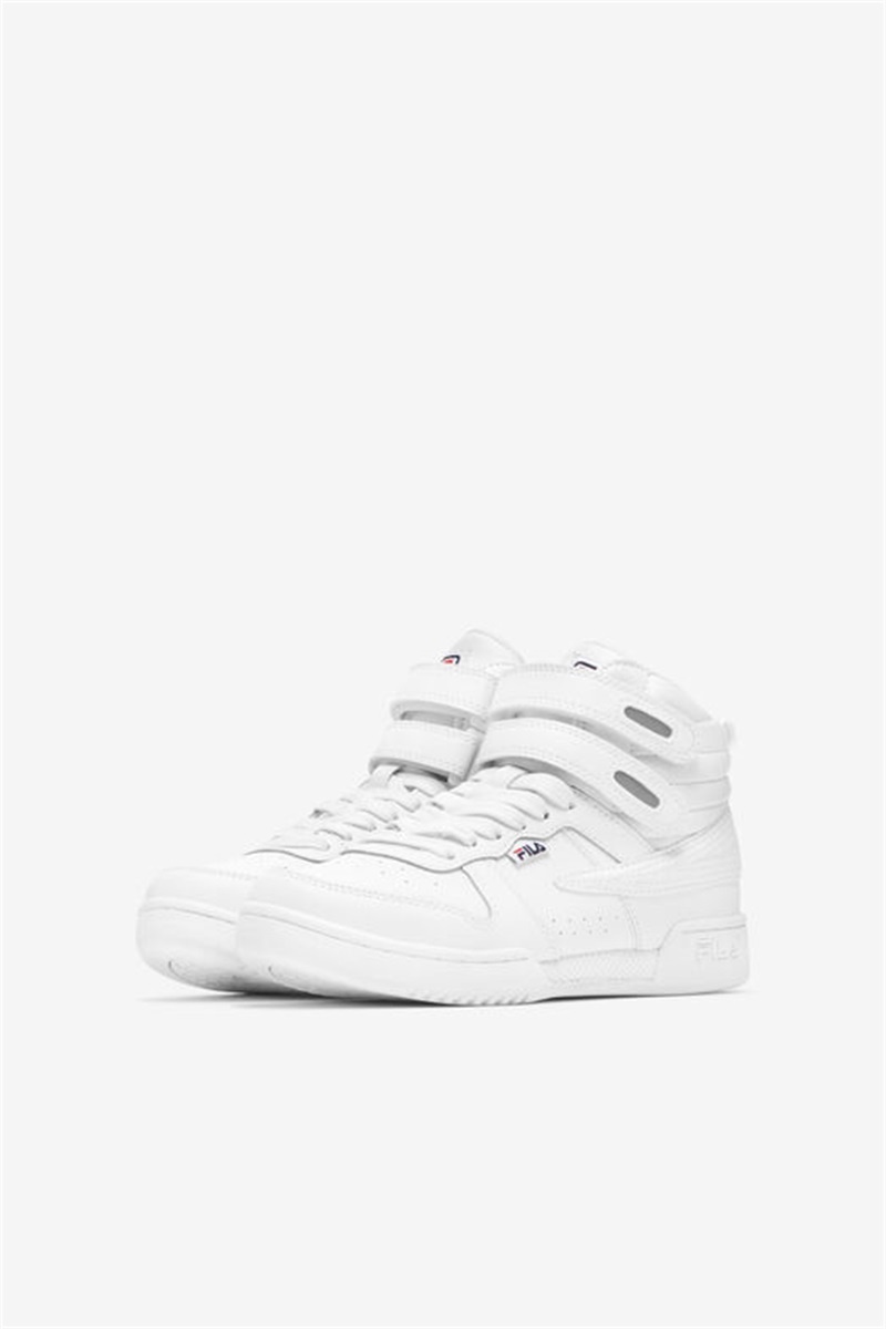 White / Navy / Red Kids' Fila F-14 Shoes | Saudi Arabia-925346