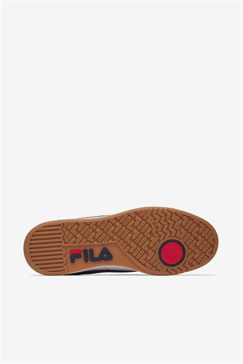 White / Navy / Red Men's Fila 88 Tennis Shoes | Saudi Arabia-536021