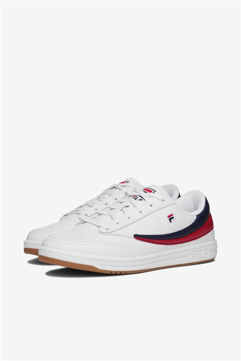 White / Navy / Red Men's Fila 88 Tennis Shoes | Saudi Arabia-536021