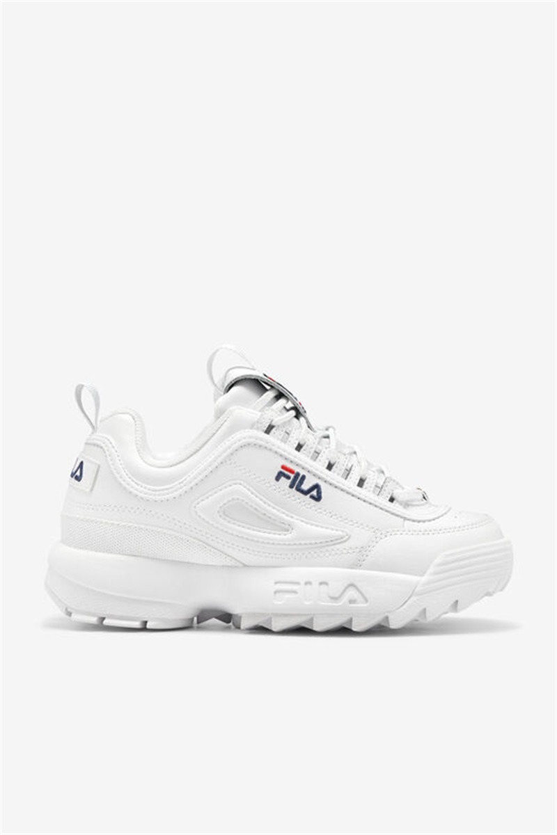 White / Navy / Red Men\'s Fila Disruptor 2 Premium Shoes | Saudi Arabia-968170