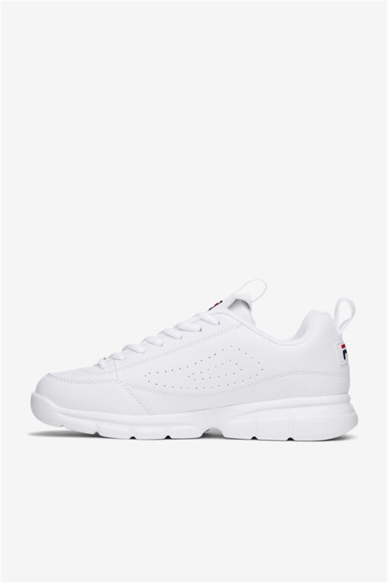 White / Navy / Red Men's Fila Disruptor Se Sneakers | Saudi Arabia-627954