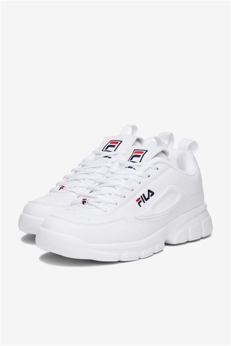 White / Navy / Red Men's Fila Disruptor Se Sneakers | Saudi Arabia-627954