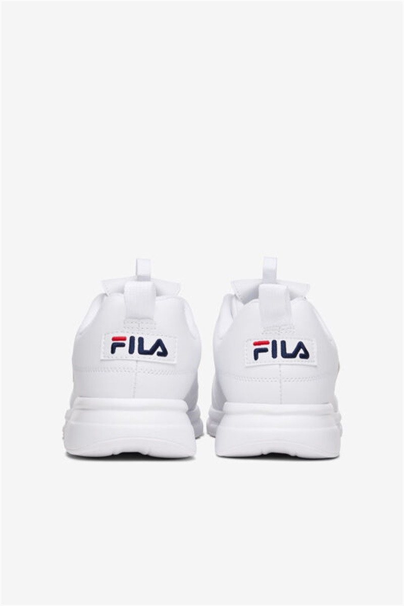 White / Navy / Red Men's Fila Disruptor Se Sneakers | Saudi Arabia-627954