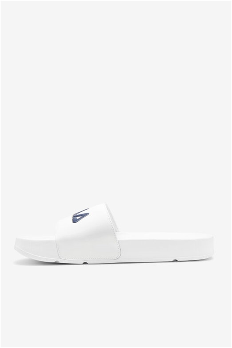 White / Navy / Red Men's Fila Drifter Slides | Saudi Arabia-725430