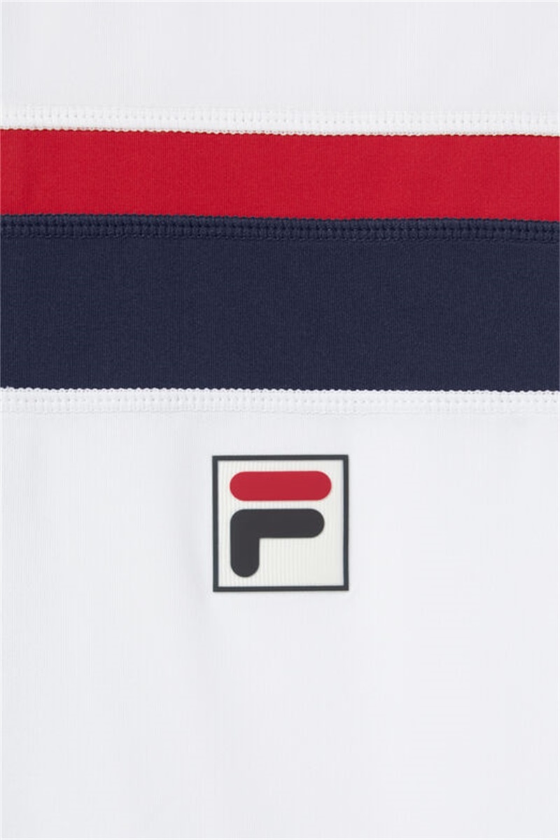 White / Navy / Red Men's Fila Essentials H Polo Shirts | Saudi Arabia-634572