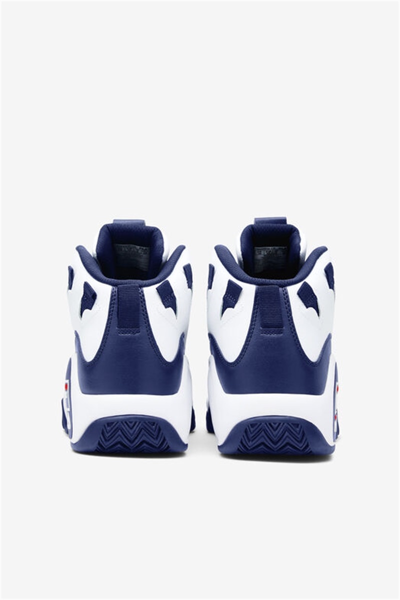 White / Navy / Red Men's Fila Grant Hill 1 Sneakers | Saudi Arabia-938071
