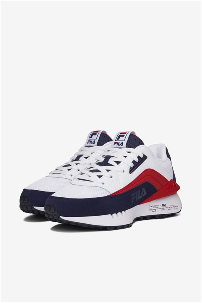 White / Navy / Red Men's Fila N-Gen Skyway Sneakers | Saudi Arabia-695812