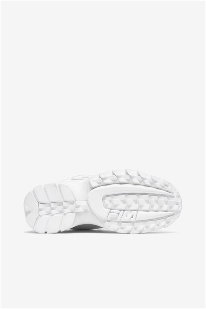 White / Navy / Red Women's Fila Disruptor 2 Wedge Patent Shoes | Saudi Arabia-193564