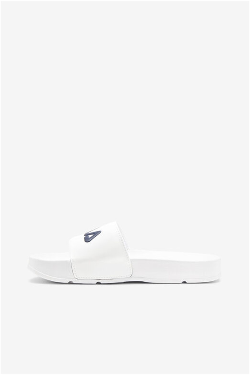 White / Navy / Red Women's Fila Drifter Slides | Saudi Arabia-140928