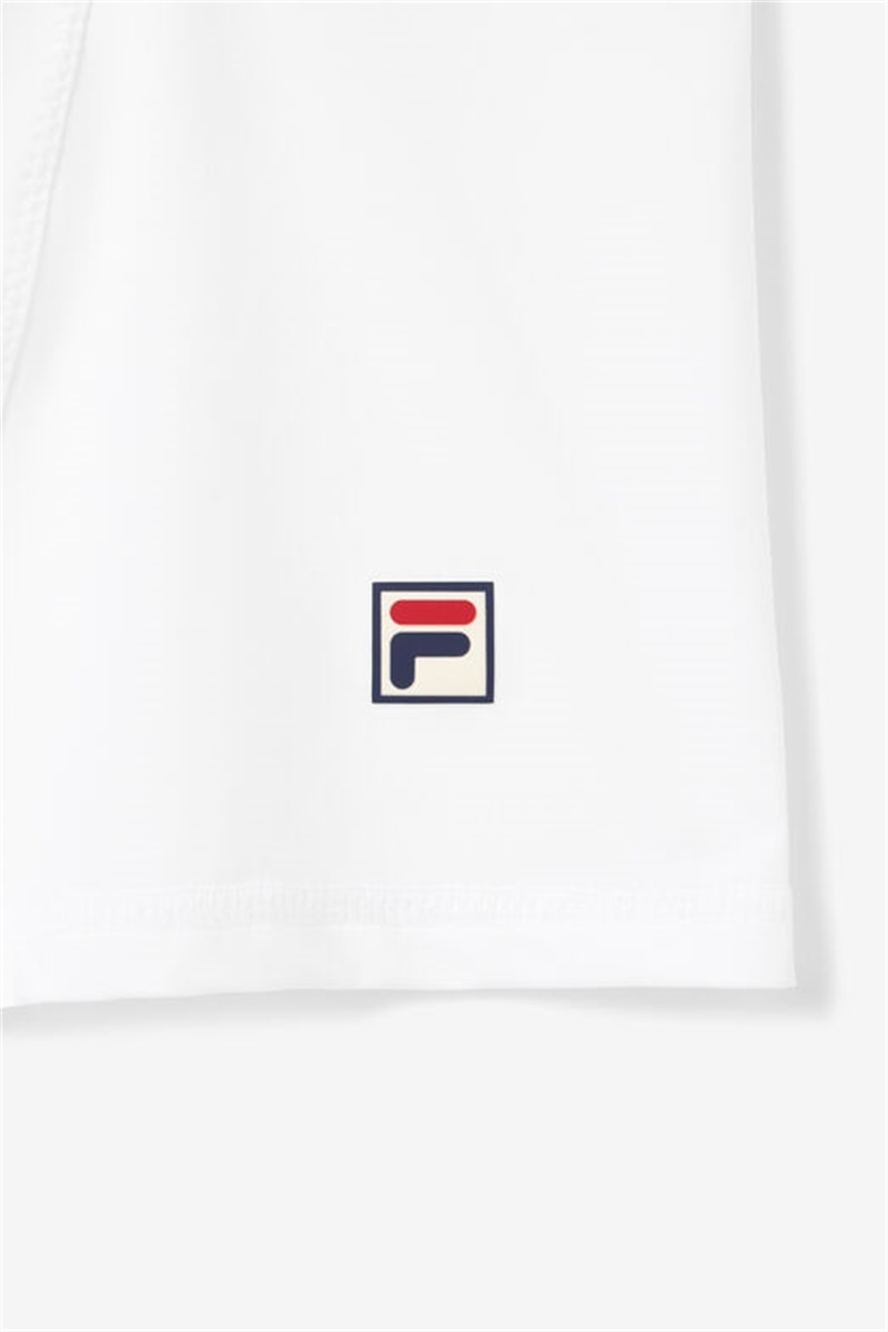 White / Navy / Red Women's Fila Essentials H Full Coverage Tanks | Saudi Arabia-463072