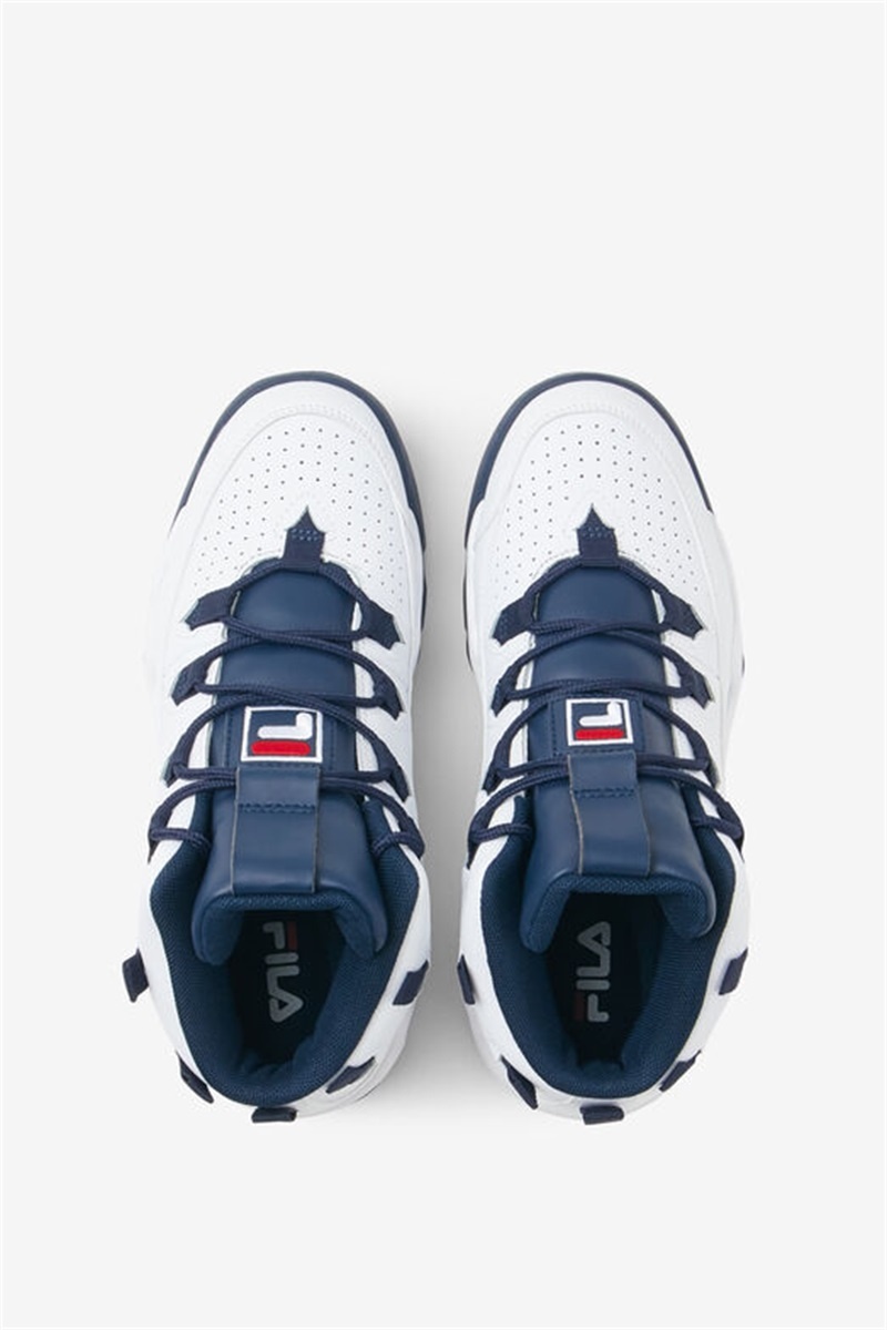 White / Navy / Red Women's Fila Grant Hill 1 Sneakers | Saudi Arabia-130768