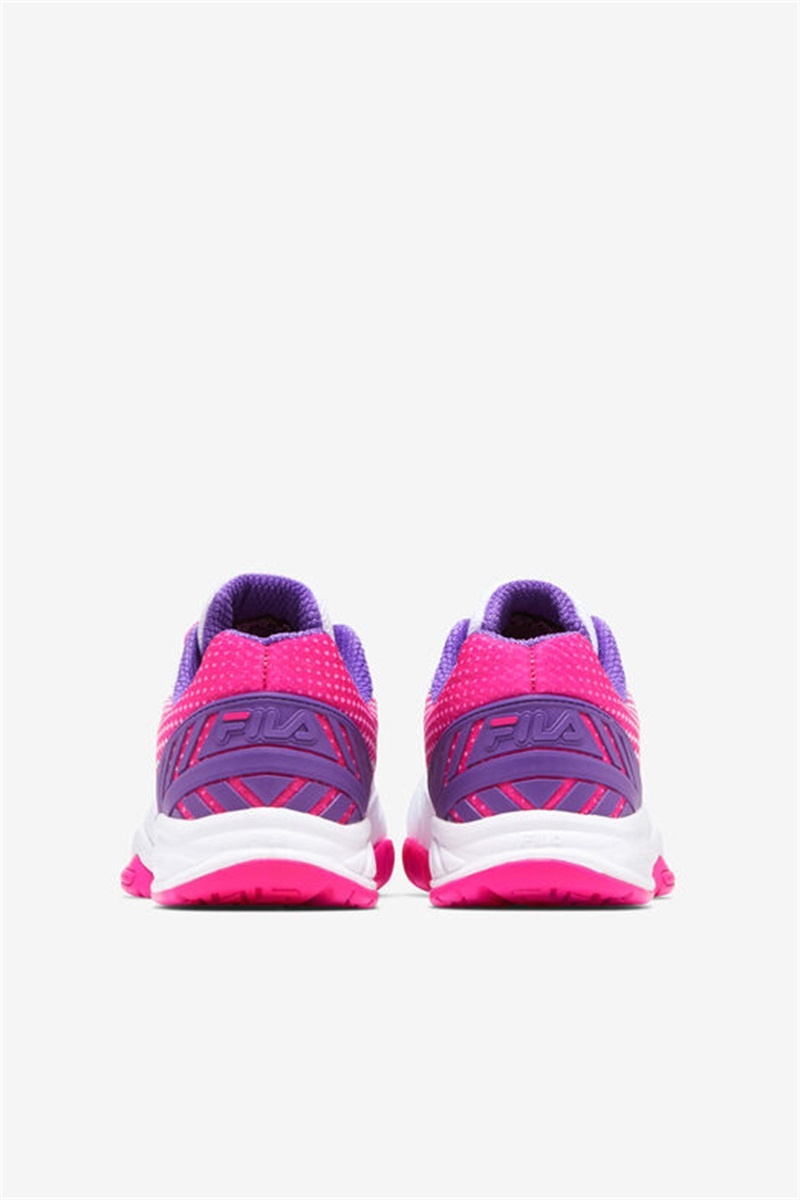 White / Pink / Purple Women's Fila Volley Zone Pickleball Shoes | Saudi Arabia-136527