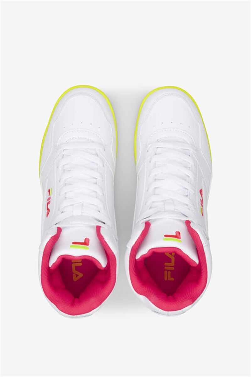 White / Pink / Yellow Women's Fila Everge Sneakers | Saudi Arabia-273504