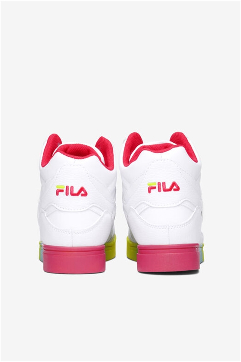 White / Pink / Yellow Women's Fila Everge Sneakers | Saudi Arabia-273504