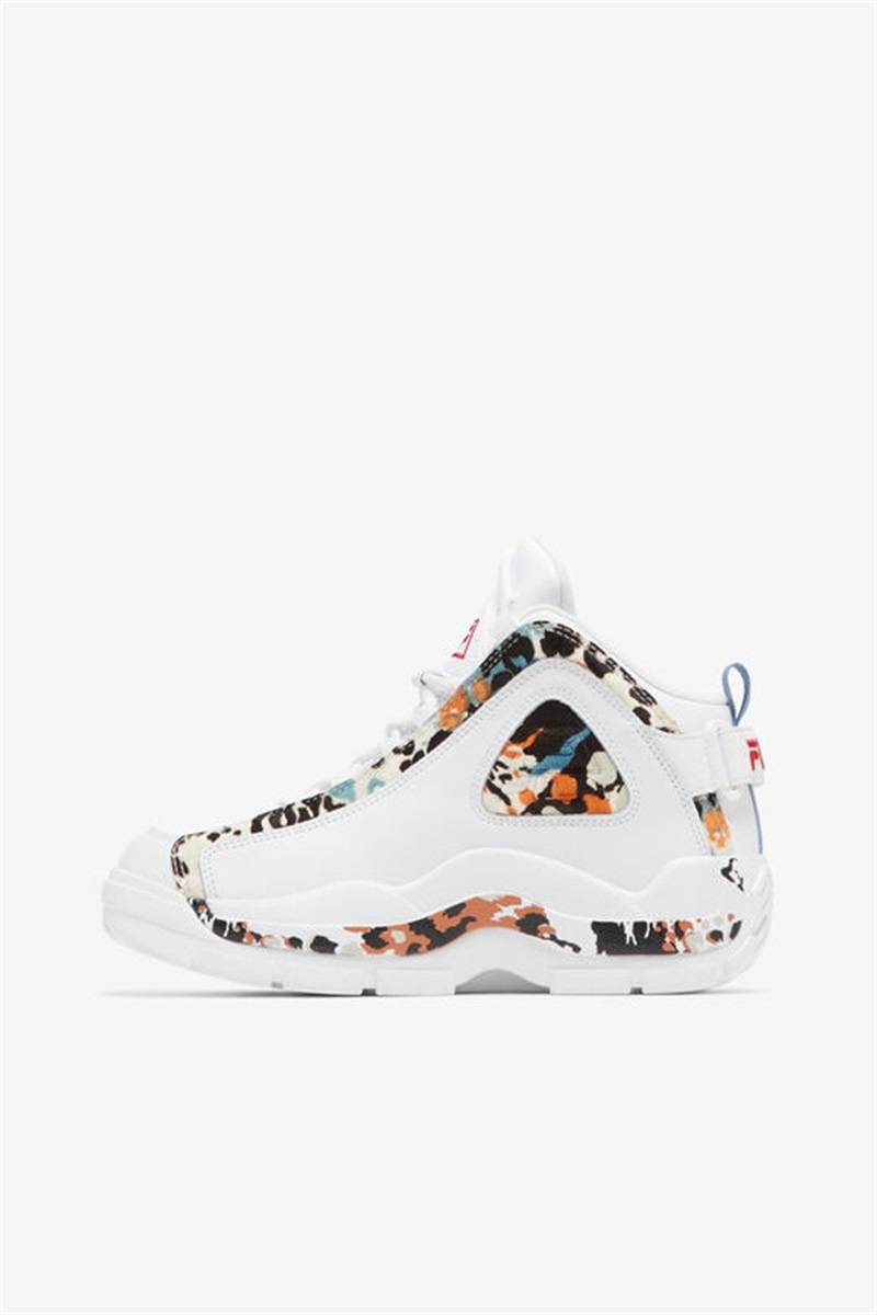 White / Red Women's Fila Grant Hill 2 Sneakers | Saudi Arabia-821795