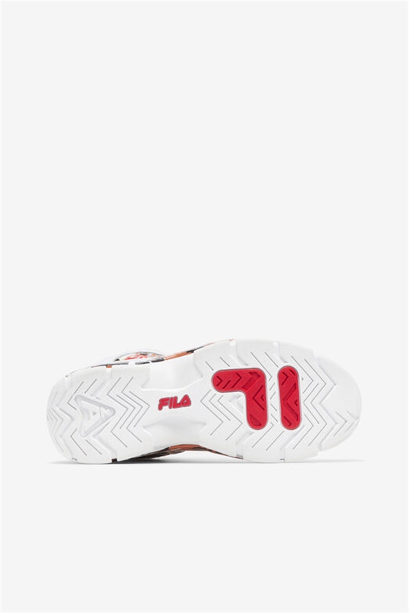 White / Red Women's Fila Grant Hill 2 Sneakers | Saudi Arabia-821795