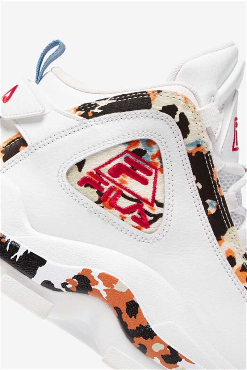 White / Red Women's Fila Grant Hill 2 Sneakers | Saudi Arabia-821795