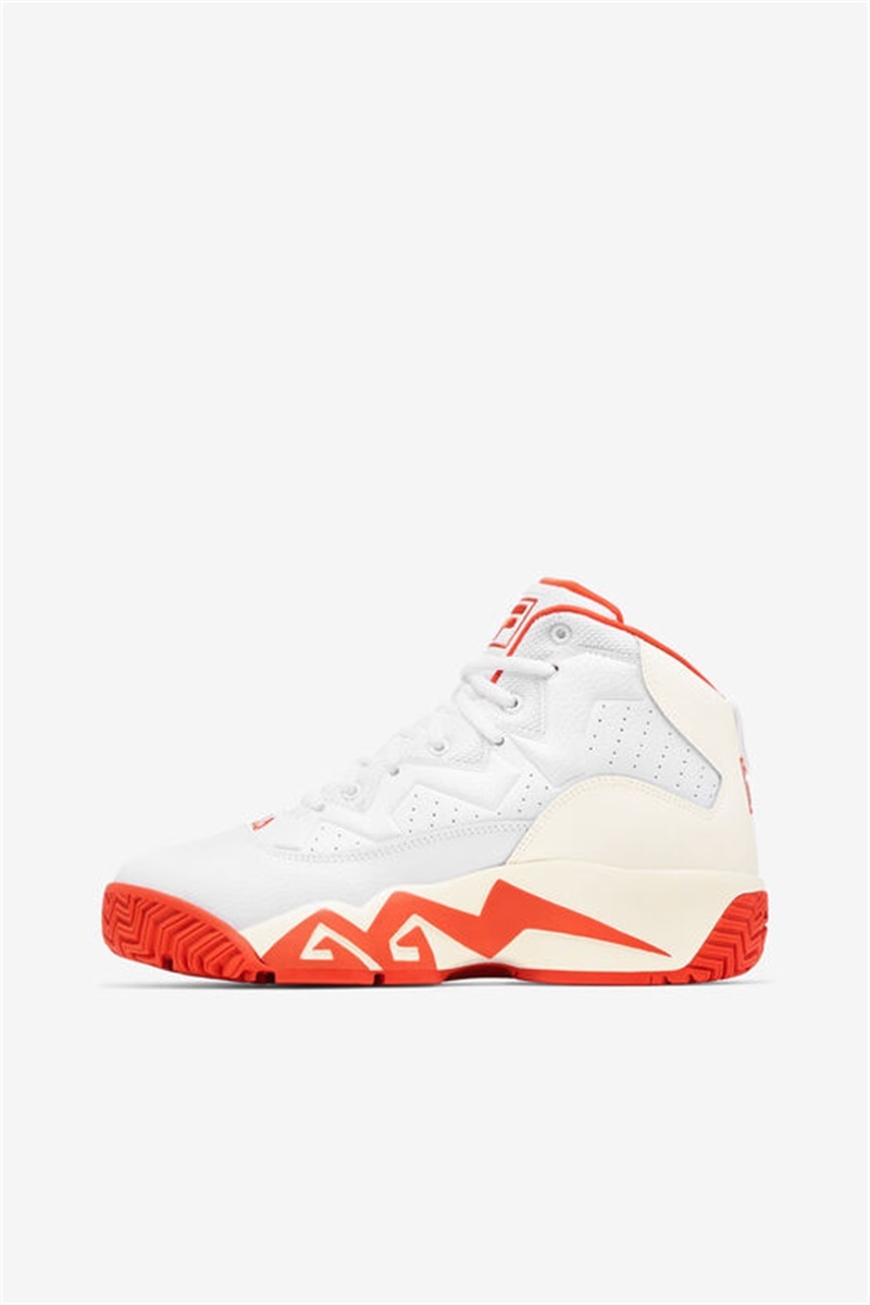 White / Red Women's Fila MB Sneakers | Saudi Arabia-814302