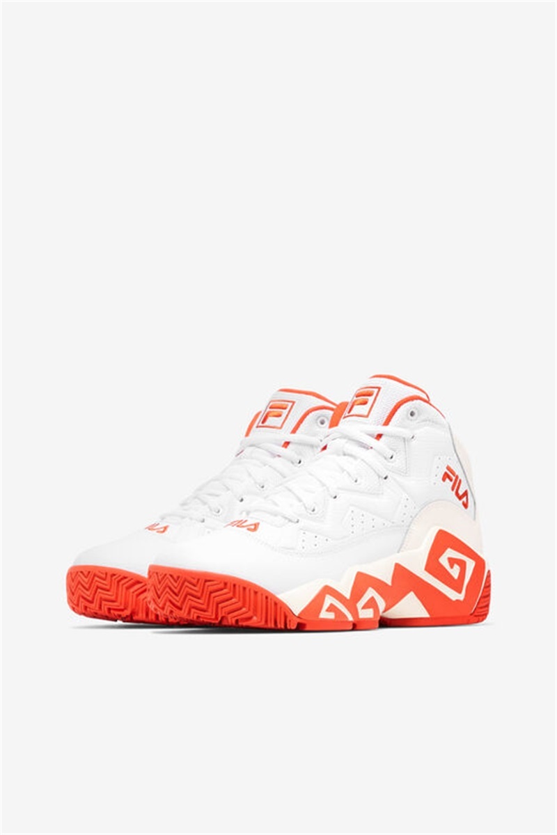 White / Red Women's Fila MB Sneakers | Saudi Arabia-814302