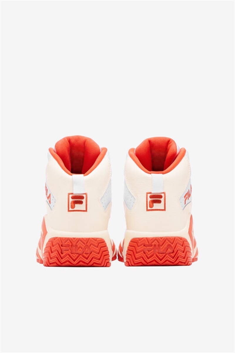 White / Red Women's Fila MB Sneakers | Saudi Arabia-814302