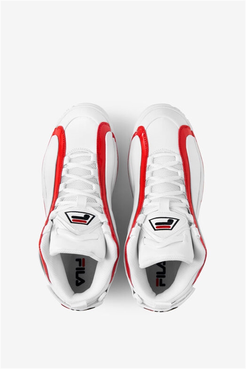 White / Red / Black Men's Fila Grant Hill 2 Sneakers | Saudi Arabia-186932