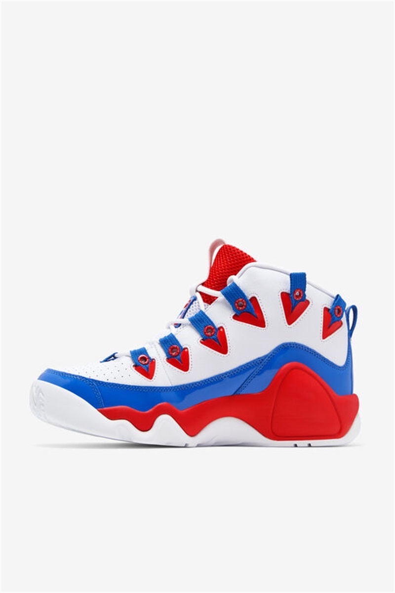 White / Red / Blue Men's Fila Grant Hill 1 Sneakers | Saudi Arabia-926013