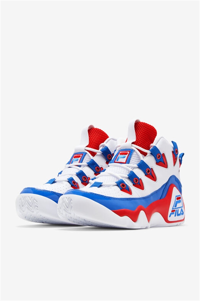 White / Red / Blue Men's Fila Grant Hill 1 Sneakers | Saudi Arabia-926013