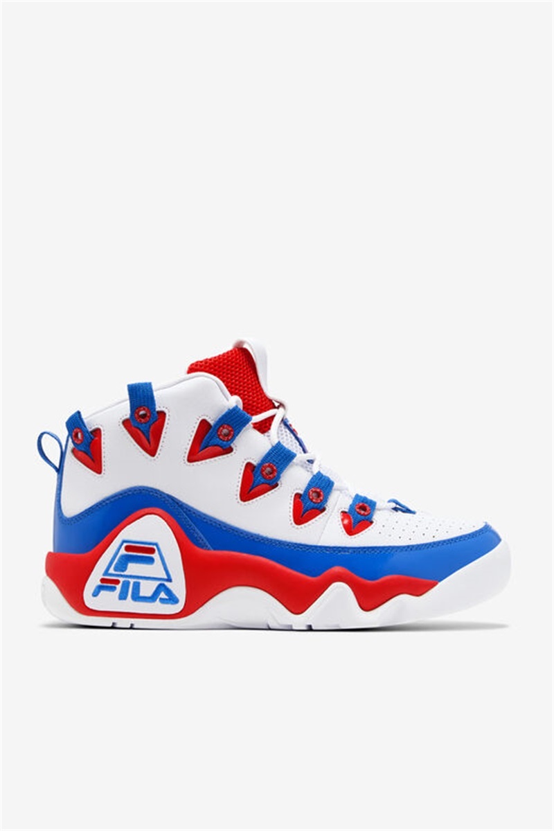 White / Red / Blue Men\'s Fila Grant Hill 1 Sneakers | Saudi Arabia-926013