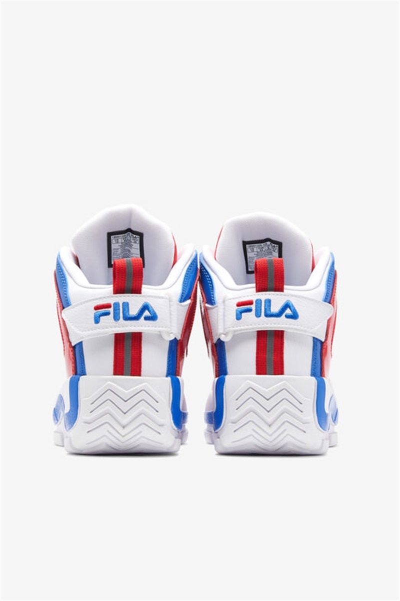 White / Red / Blue Men's Fila Grant Hill 2 Sneakers | Saudi Arabia-615089