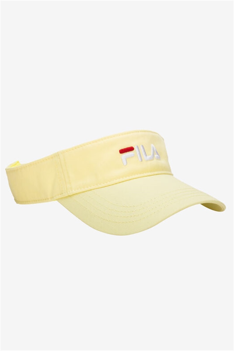 Yellow Men's Fila Embroidered Visor Hats | Saudi Arabia-842735