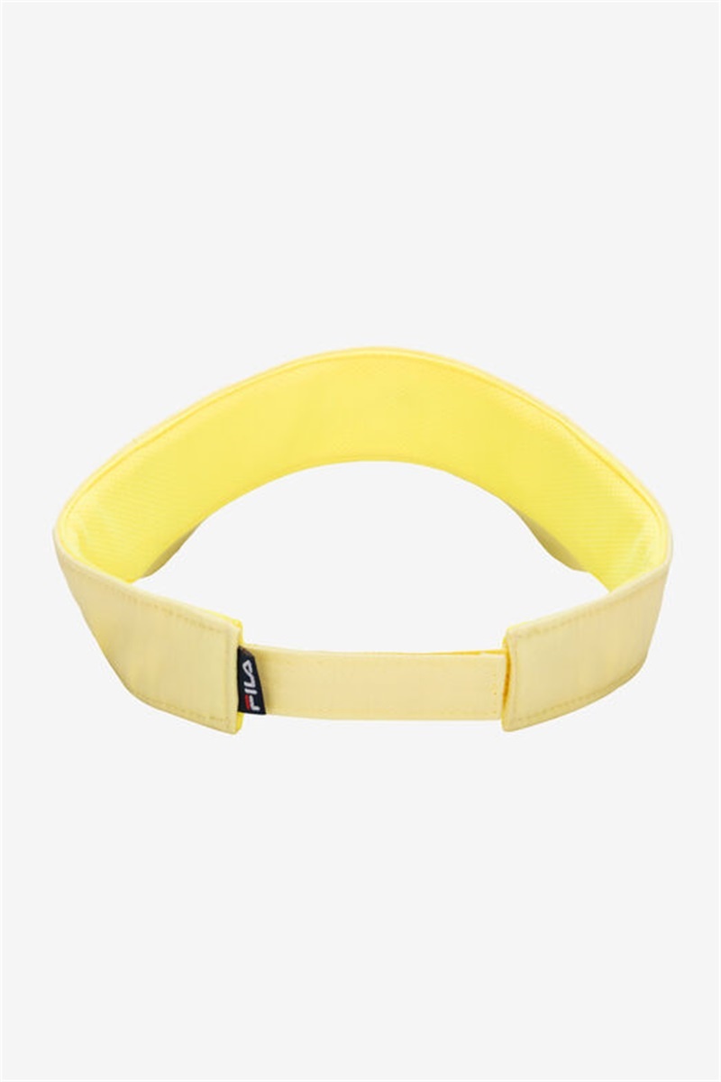 Yellow Men's Fila Embroidered Visor Hats | Saudi Arabia-842735