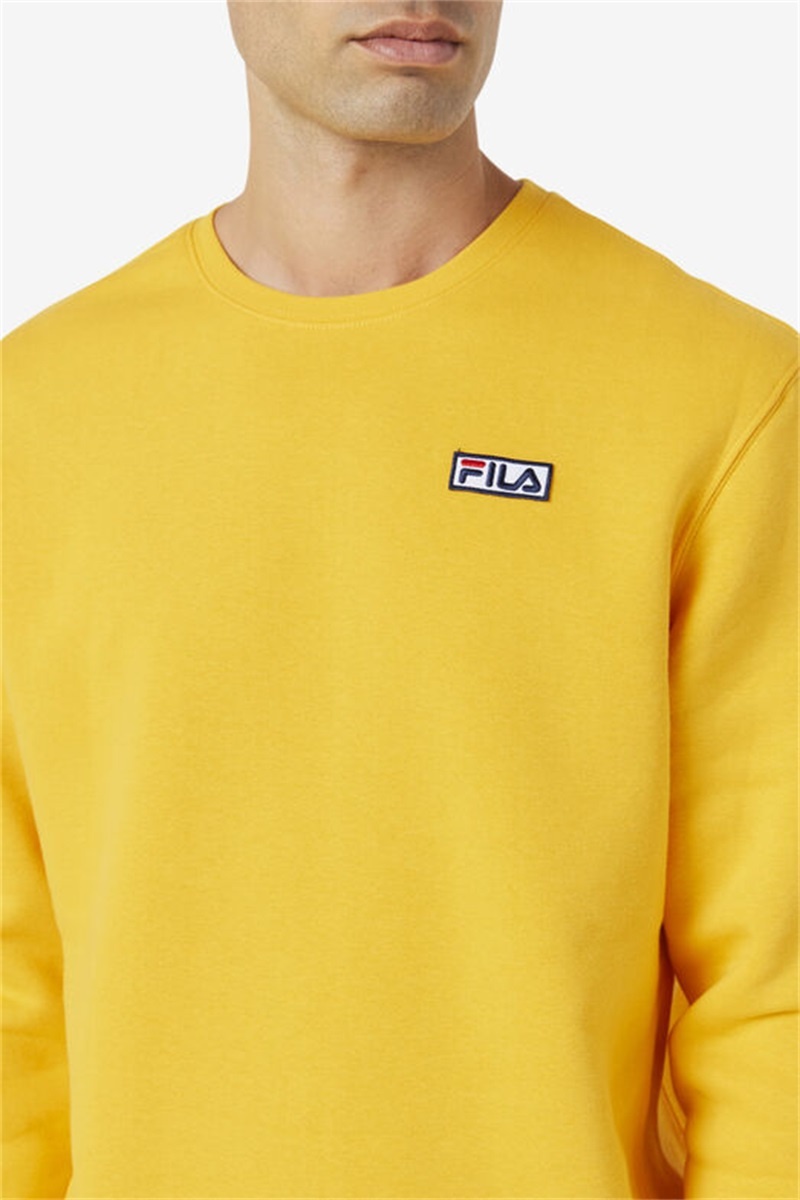 Yellow Men's Fila Garran Crew Sweatshirts | Saudi Arabia-891065