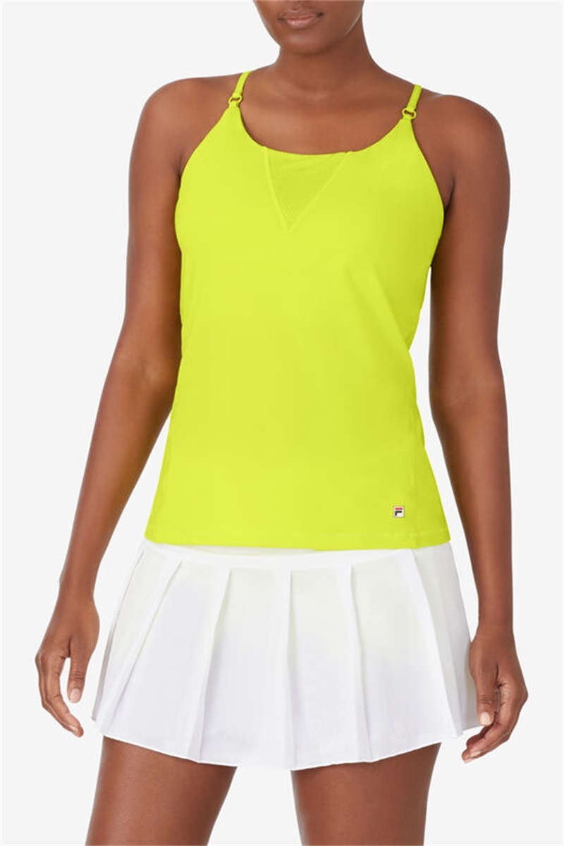 Yellow Women's Fila Center Court Cami Tanks | Saudi Arabia-967514