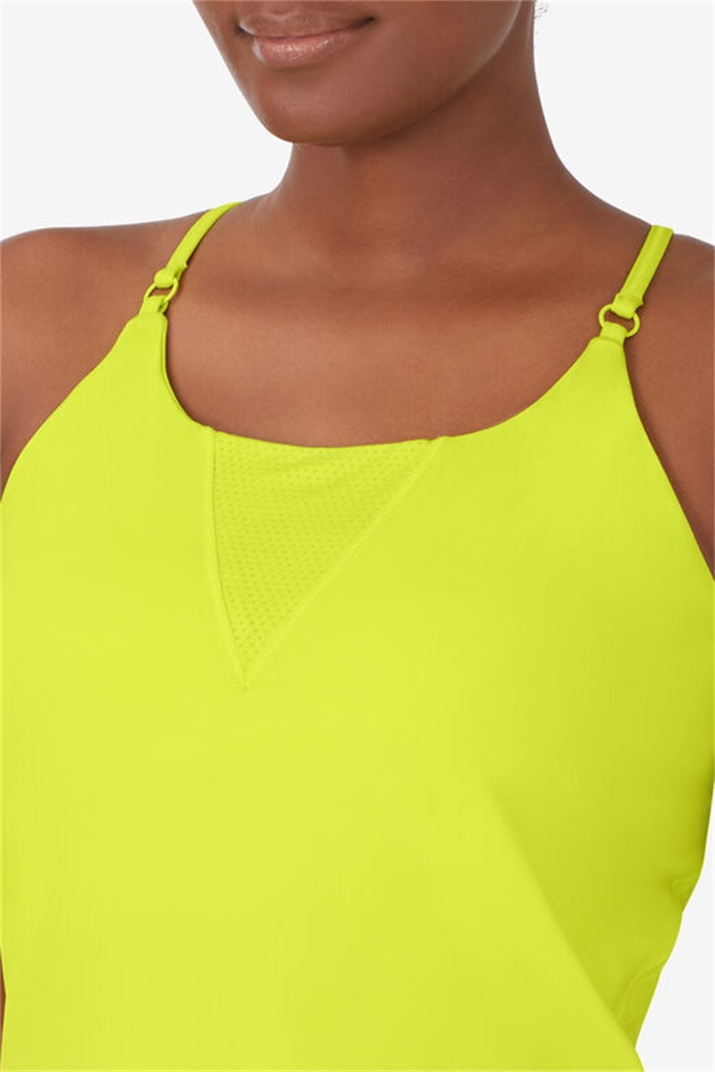 Yellow Women's Fila Center Court Cami Tanks | Saudi Arabia-967514