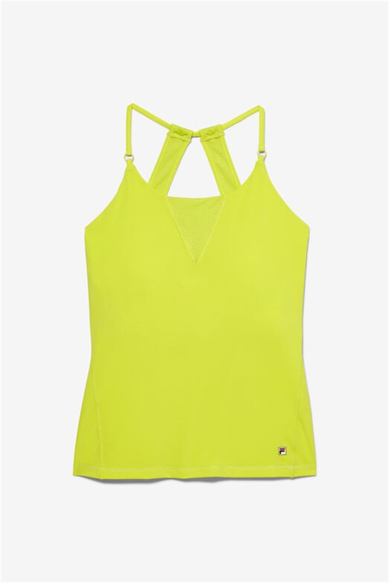Yellow Women\'s Fila Center Court Cami Tanks | Saudi Arabia-967514