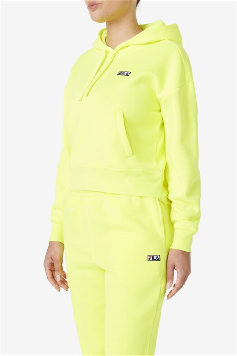 Yellow Women's Fila Marina Hoodie | Saudi Arabia-462073