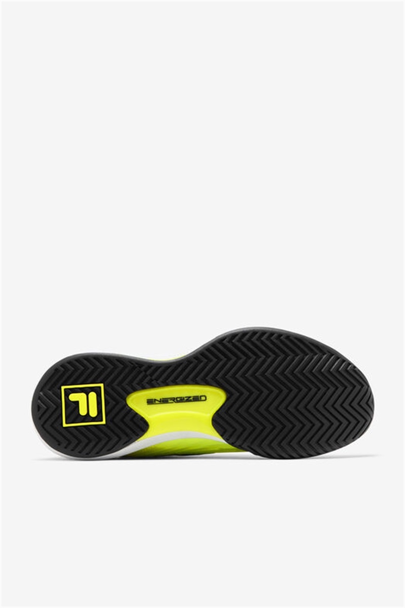 Yellow / Black / White Men's Fila Speedserve Energized Tennis Shoes | Saudi Arabia-906238