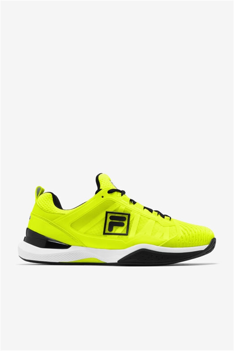 Yellow / Black / White Men\'s Fila Speedserve Energized Tennis Shoes | Saudi Arabia-906238