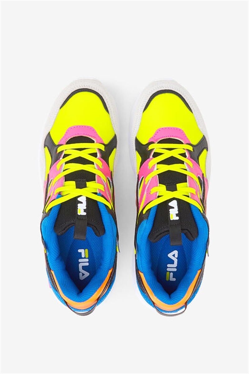 Yellow / Pink / Blue Women's Fila Sandenal Orbit Shoes | Saudi Arabia-398512